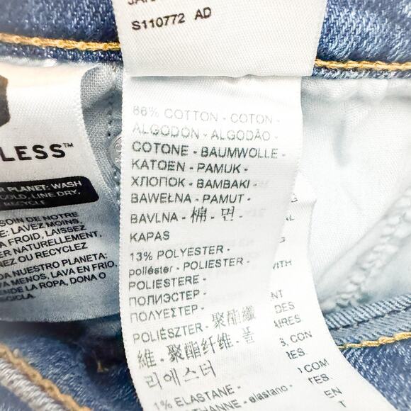 Levi's Wedgie Straight Button Fly Denim Jeans Size 32 x 28 - Picture 8 of 9